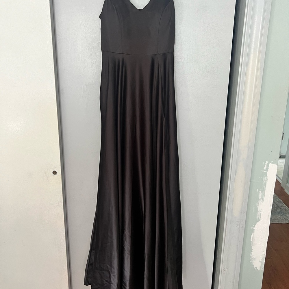 Windsor Juliet Formal High Slit Black Dress